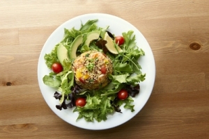 New Quinoa shrimp and mango salad at Jason's Deli